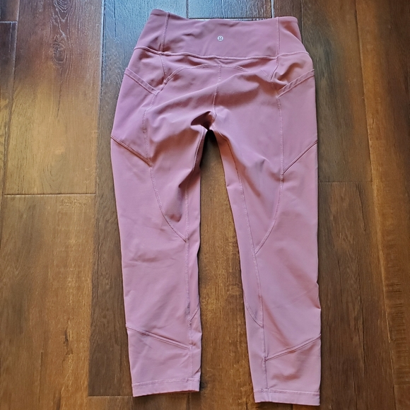 lululemon athletica Pants - Pink lululemon yoga pants with side pocket